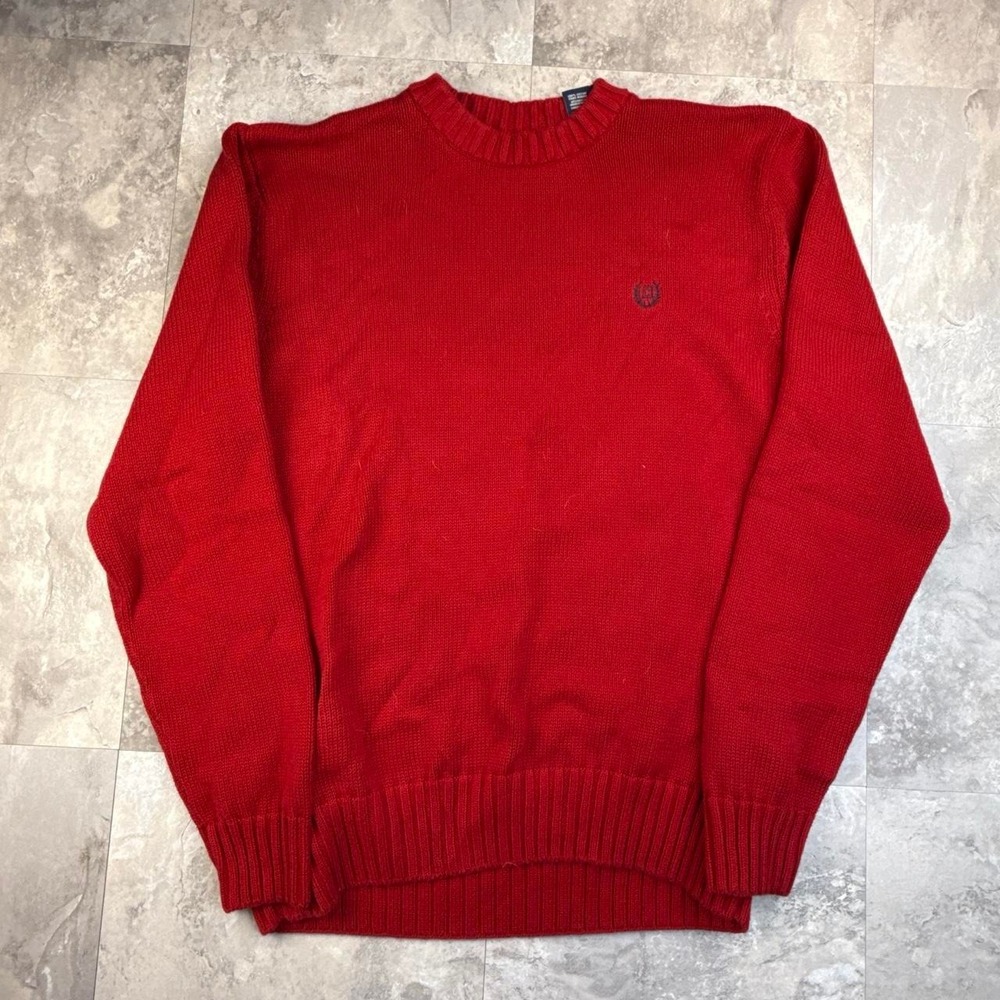 Vintage Red Chaps Knit Crewneck Sweater Large